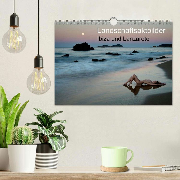 Produktbild: Landschaftsaktbilder Ibiza und Lanzarote (Wandkalender 2026 DIN A4 quer), CALVENDO Monatskalender