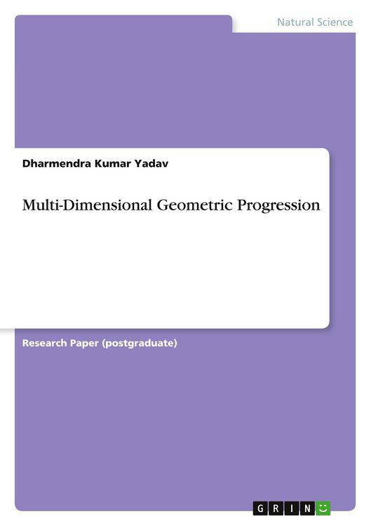 Produktbild: Multi-Dimensional Geometric Progression