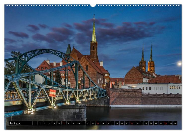 Produktbild: Ein Wochenende in Breslau (Wandkalender 2026 DIN A2 quer), CALVENDO Monatskalender