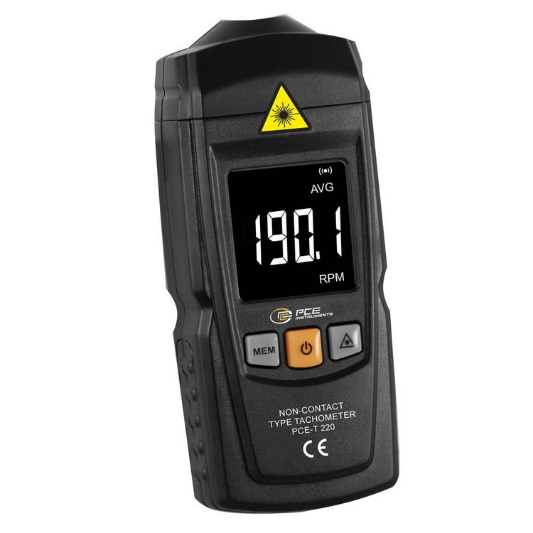 Produktbild: PCE Instruments PCE-T 220 Handtachometer optisch 99999 U/min (max)
