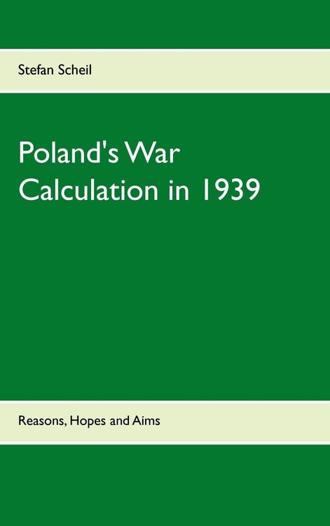 Produktbild: Poland's War Calculation in 1939