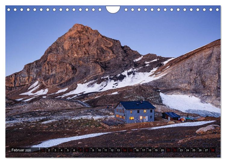 Produktbild: H&uuml;ttenzauber: Bergh&uuml;tten in den Alpen (Wandkalender 2026 DIN A4 quer), CALVENDO Monatskalender