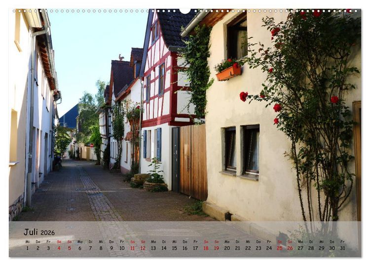 Produktbild: Fachwerkromantik in Hofheim am Taunus (hochwertiger Premium Wandkalender 2026 DIN A2 quer), Kunstdruck in Hochglanz