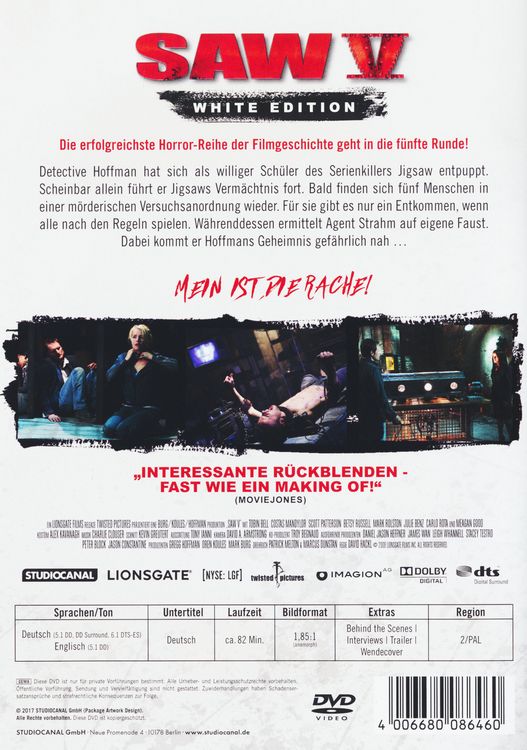 Produktbild: Saw V - White Edition