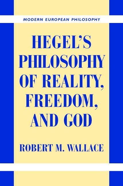 Produktbild: Hegel's Philosophy of Reality, Freedom, and God