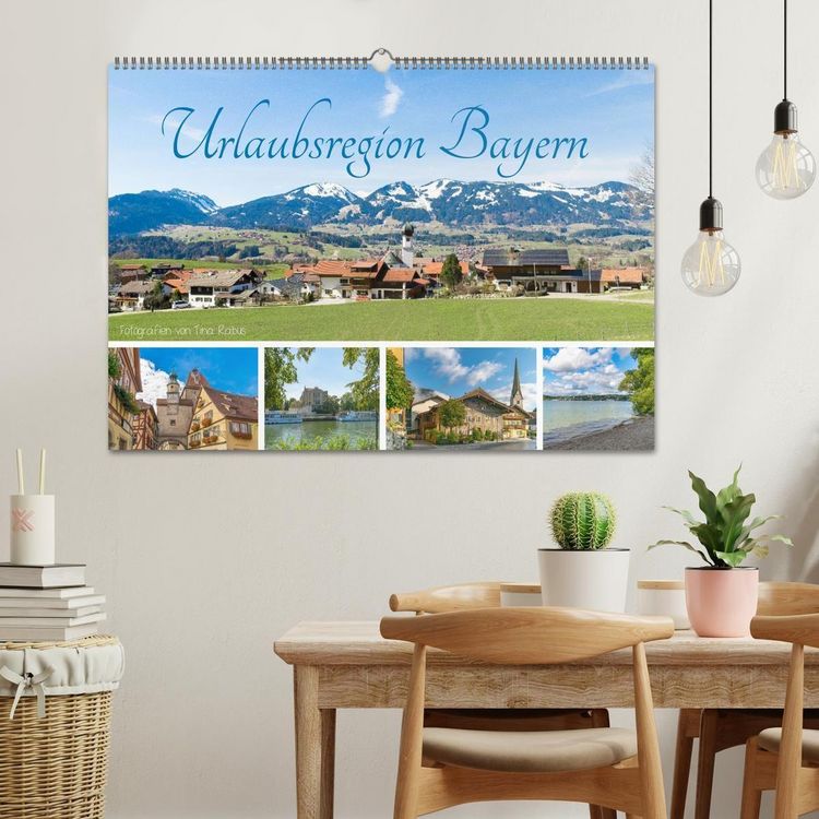 Produktbild: Urlaubsregion Bayern (Wandkalender 2027 DIN A2 quer), CALVENDO Monatskalender