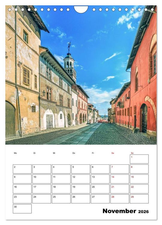 Produktbild: Piemont - Impressionen aus Norditalien (Wandkalender 2026 DIN A4 hoch), CALVENDO Monatskalender