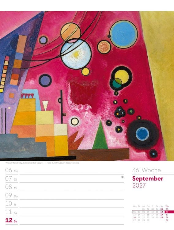 Produktbild: Kunstwelt Wochenplaner Kalender 2027 | Impressionismus und Klassische Moderne