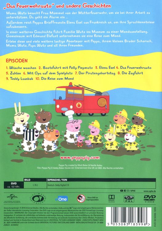 Produktbild: Peppa Pig - Vol. 12 - Das Feuerwehrauto und andere Geschichten
