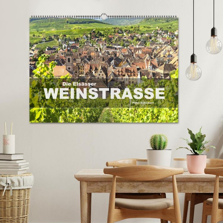 Produktbild: Die Els&auml;sser Weinstra&szlig;e (Wandkalender 2026 DIN A2 quer), CALVENDO Monatskalender