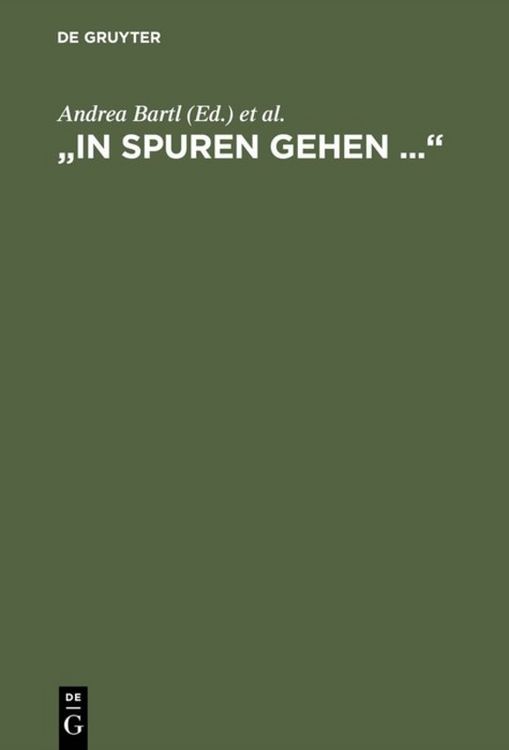 Produktbild: In Spuren gehen ...