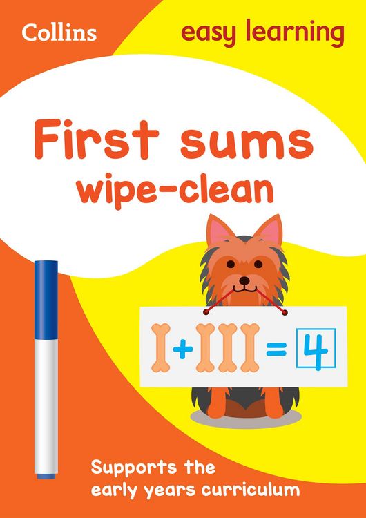 Produktbild: First Sums Age 3-5 Wipe Clean Activity Book