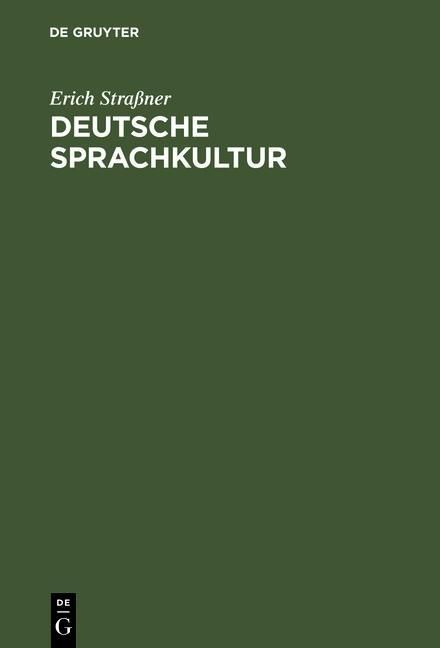 Produktbild: Deutsche Sprachkultur