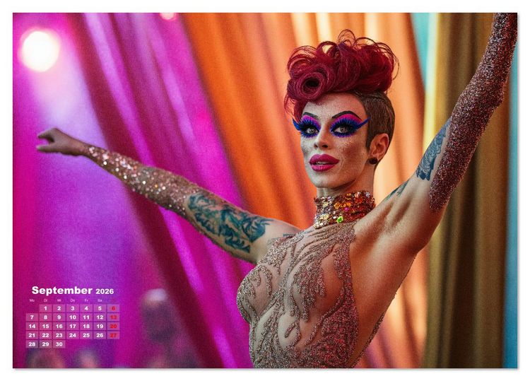 Produktbild: LGBTQ Pride - Regenbogenzeit, der Kalender f&uuml;r Vielfalt und Liebe (Tischkalender 2026 DIN A5 quer), CALVENDO Monatskalender