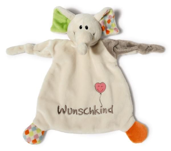 Produktbild: Schmusetuch Elefant Wunschkind 25x25cm an Header