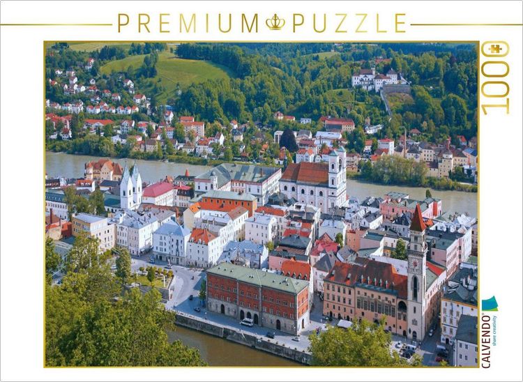Produktbild: CALVENDO Puzzle Dreifl&uuml;ssestadt Passau | 1000 Teile Lege-Gr&ouml;&szlig;e 64x48cm Foto-Puzzle f&uuml;r gl&uuml;ckliche Stunden