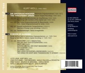 Produktbild: Die Dreigroschenoper.The Threepenny Opera, 2 Audio-CDs