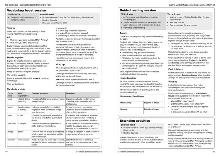 Produktbild: Collins Big Cat - Guided Reading Handbook Diamond to Pearl