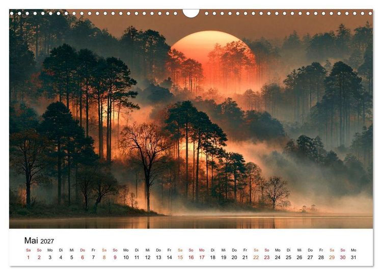 Produktbild: Zeitreise Natur (Wandkalender 2027 DIN A3 quer), CALVENDO Monatskalender