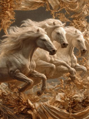 Produktbild: CALVENDO Puzzle Ein Motiv aus dem Kalender Edle Pferde | 1000 Teile Lege-Gr&ouml;&szlig;e 64x48cm Foto-Puzzle f&uuml;r gl&uuml;ckliche Stunden