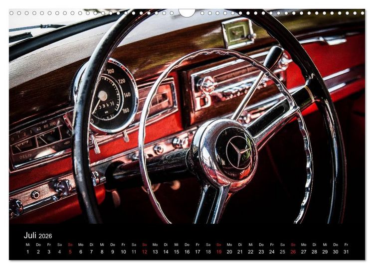 Produktbild: Oldtimer inside (Wandkalender 2026 DIN A3 quer), CALVENDO Monatskalender