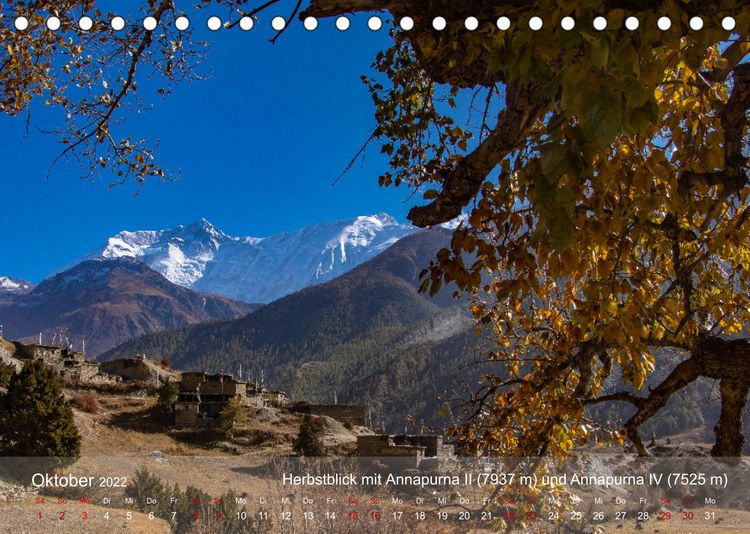 Produktbild: NEPAL - rund um die Annapurna (Tischkalender 2022 DIN A5 quer)