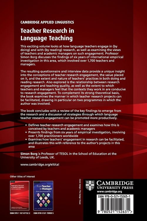 Produktbild: Teacher Research in Language Teaching