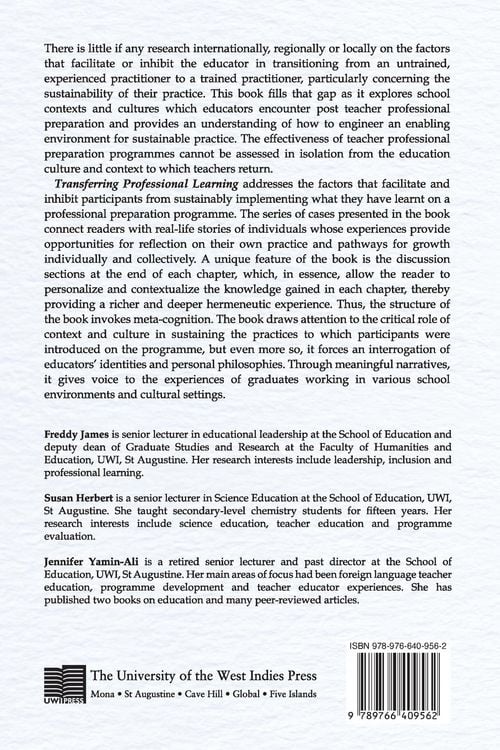 Produktbild: Transferring Professional Learning to Schools in a Caribbean Setting