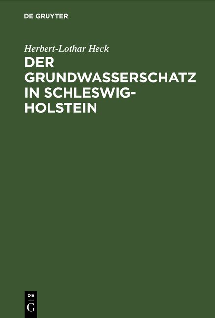 Produktbild: Der Grundwasserschatz in Schleswig-Holstein