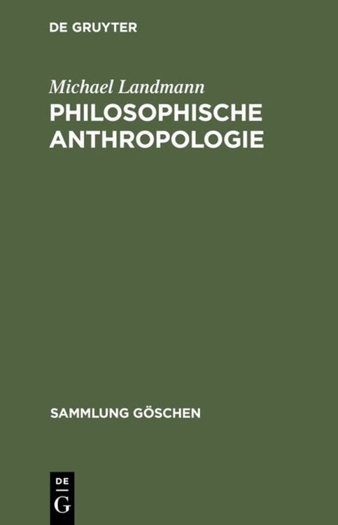 Produktbild: Philosophische Anthropologie