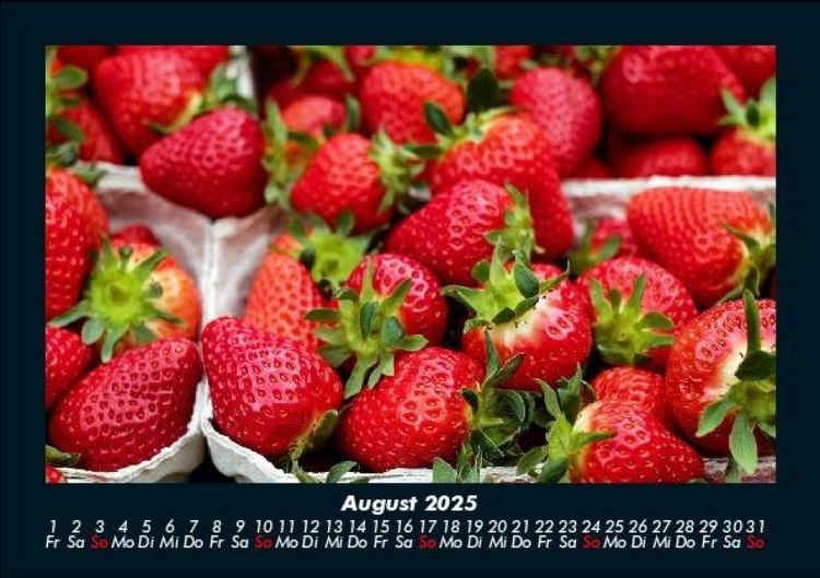 Produktbild: Obstkalender 2025 Fotokalender DIN A5