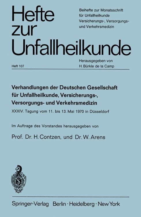 Produktbild: Verhandlungen der Deutschen Gesellschaft f&uuml;r Unfallheilkunde, Versicherungs-, Versorgungs- und Verkehrsmedizin e.V.