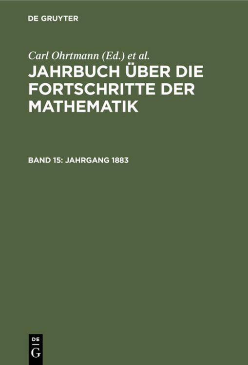 Produktbild: Jahrgang 1883