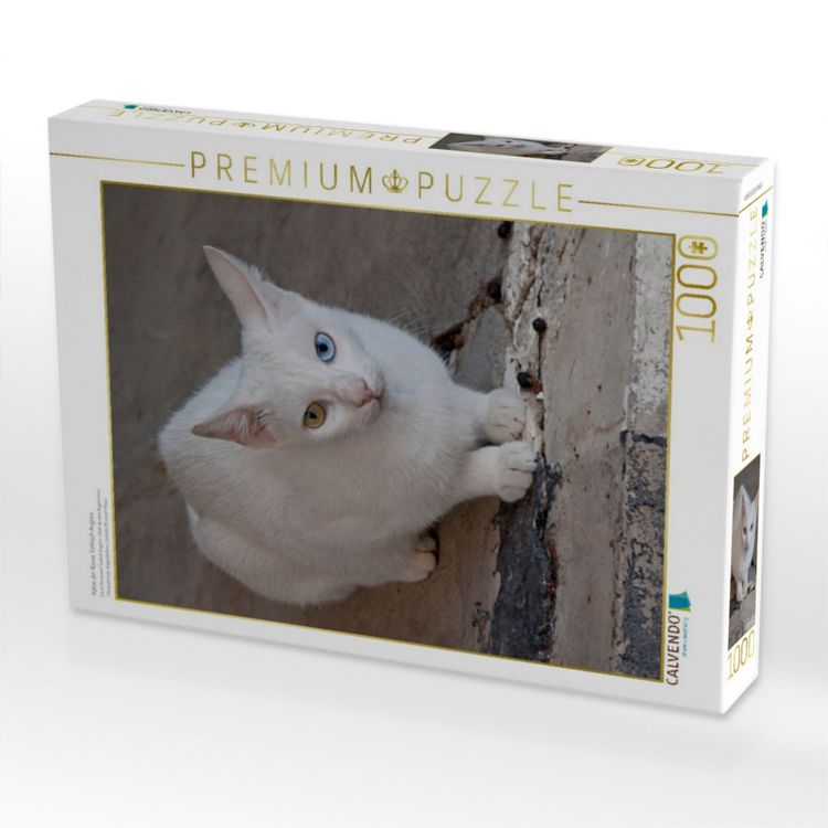 Produktbild: CALVENDO Puzzle Katze der Rasse T&uuml;rkisch Angora | 1000 Teile Lege-Gr&ouml;&szlig;e 64x48cm Foto-Puzzle f&uuml;r gl&uuml;ckliche Stunden