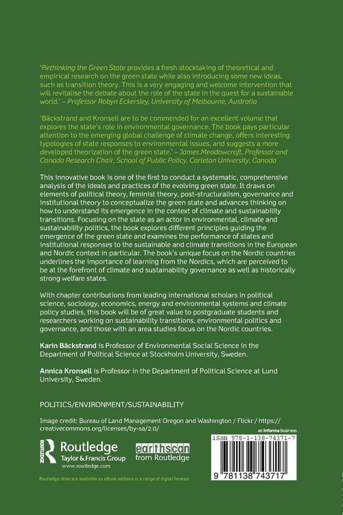 Produktbild: Rethinking the Green State