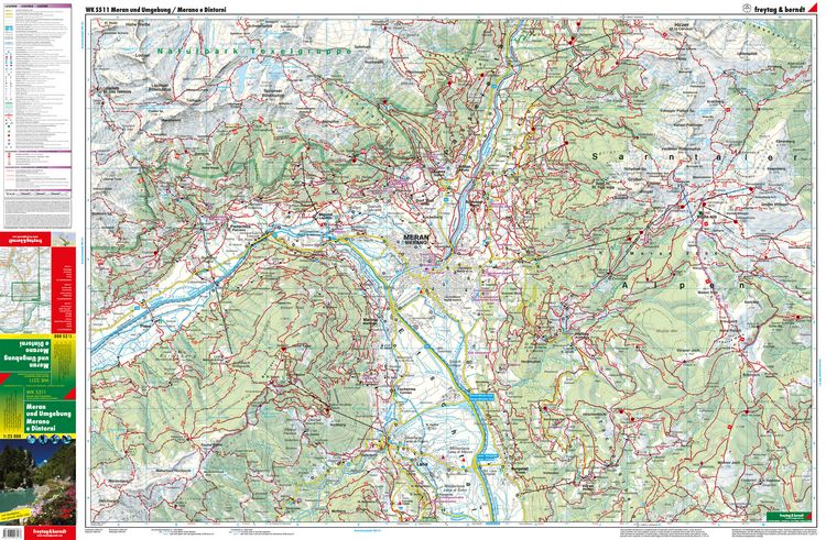 Produktbild: freytag & berndt Wanderkarte WKS 511 Meran und Umgebung 1:25.000