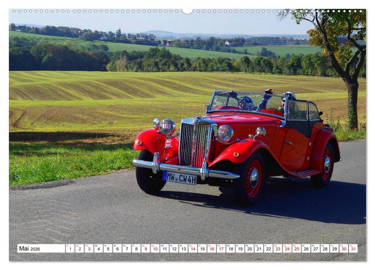 Produktbild: Oldtimer in Colditz (Wandkalender 2026 DIN A2 quer), CALVENDO Monatskalender