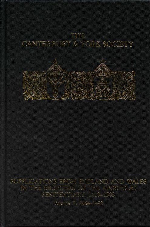 Produktbild: Supplications from England and Wales in the Registers of the Apostolic Penitentiary, 1410-1503