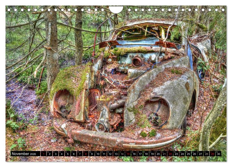 Produktbild: Autofriedhof Ryd (Wandkalender 2026 DIN A4 quer), CALVENDO Monatskalender