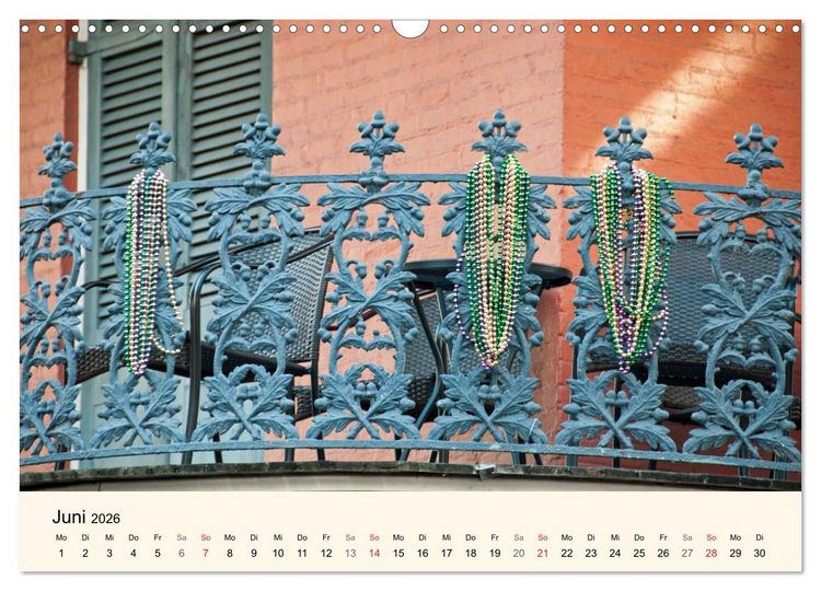 Produktbild: Sommer in New Orleans (Wandkalender 2026 DIN A3 quer), CALVENDO Monatskalender