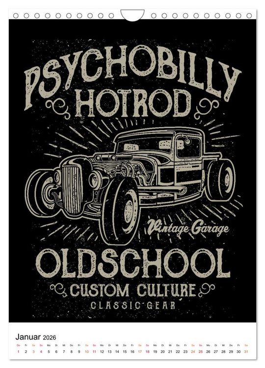 Produktbild: Automobile - nostalgische Poster (Wandkalender 2026 DIN A4 hoch), CALVENDO Monatskalender