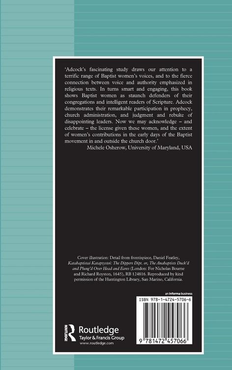 Produktbild: Baptist Women's Writings in Revolutionary Culture, 1640-1680