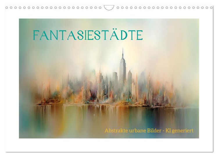 Produktbild: Fantasiest&auml;dte (Wandkalender 2026 DIN A3 quer), CALVENDO Monatskalender
