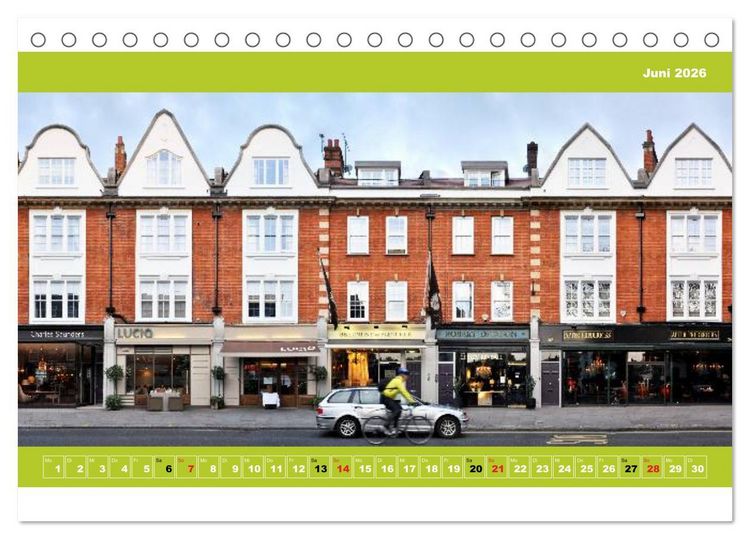 Produktbild: London Fassade 2026 (Tischkalender 2026 DIN A5 quer), CALVENDO Monatskalender
