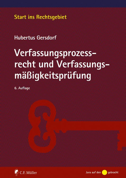 Produktbild: Verfassungsprozessrecht und Verfassungsm&auml;&szlig;igkeitspr&uuml;fung