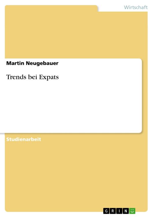 Produktbild: Trends bei Expats