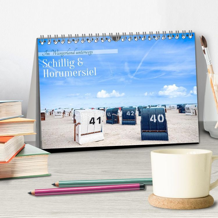 Produktbild: Schillig und Horumersiel - Im Wangerland unterwegs (Tischkalender 2026 DIN A5 quer), CALVENDO Monatskalender