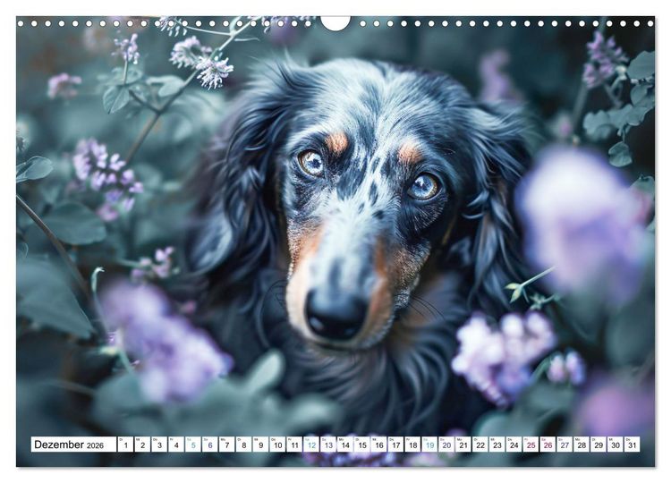 Produktbild: Zauberhafte Dackel (Wandkalender 2026 DIN A3 quer), CALVENDO Monatskalender