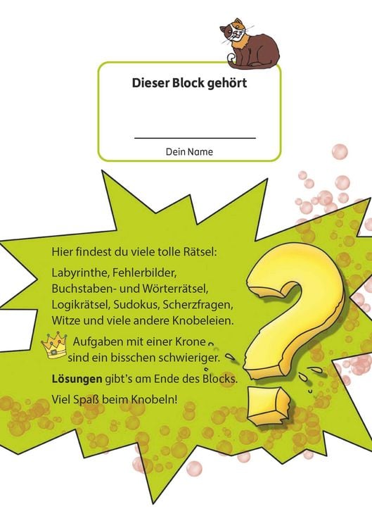 Produktbild: R&auml;tselblock ab 8 Jahre - Band 2