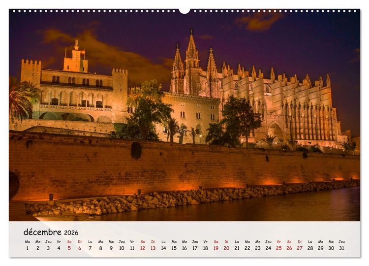 Produktbild: Majorque - Une &icirc;le &agrave; couper le souffle en M&eacute;diterran&eacute;e (Calendrier mural 2026 DIN A2 vertical), CALVENDO calendrier mensuel